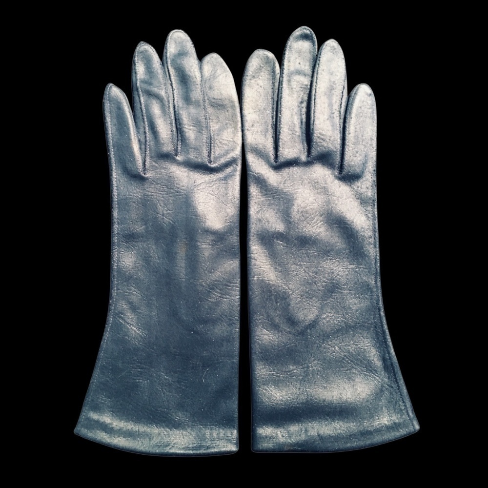 HANSEN Cloth Fabric Gloves, Women’s Size 6, NAVY BLUE, Pre-owned, EUC